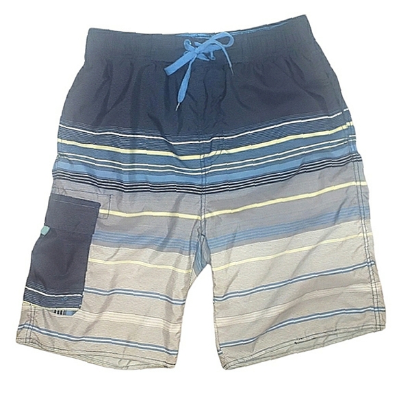 Starting Point Stripe Print Activewear Board Shorts Swim Trunks Small 32" Waist - Picture 16 of 16